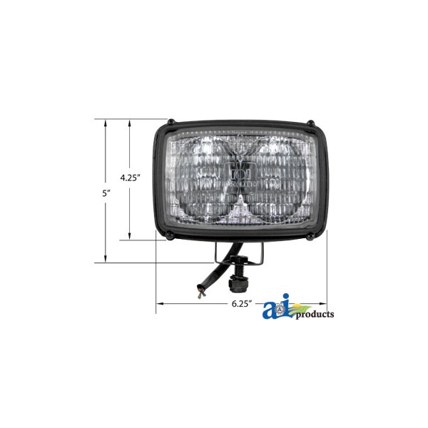 Lamp Assembly, Halogen, Flood 6.5" x5" x4.7"